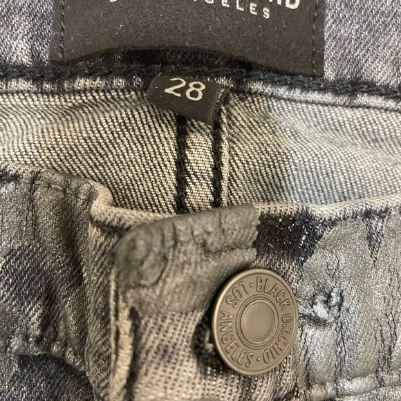 BLACK ORCHID Brooklyn Mid-Rise Straight Leopard-Print Jeans size 28 - Picture 8 of 8